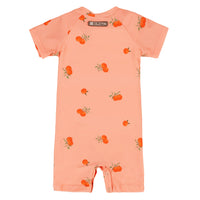 UV One Piece Coral Peach Rashguard Swimsuit