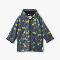 Boys Under Construction Zip Up Rain Jacket