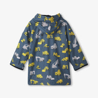 Boys Under Construction Zip Up Rain Jacket