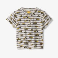 Baby & Toddler Construction Bamboo Henley Tee
