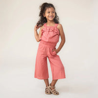 Girls' Textured Red Pants