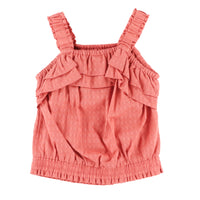 Girls' Red Ruffle Camisole