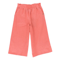 Girls' Textured Red Pants