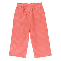 Girls' Textured Red Pants