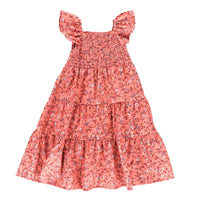 Girls' Waffle Weave Floral Dress