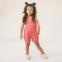 Two Piece Print Onesie with Ruffle Romper