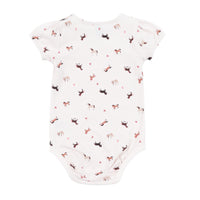 Two Piece Print Onesie with Ruffle Romper