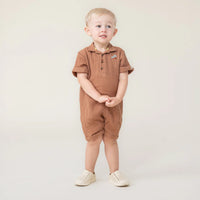 Poplin Collared Romper