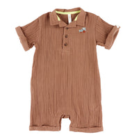 Poplin Collared Romper