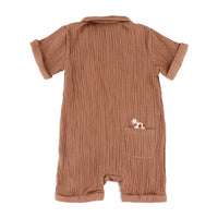 Poplin Collared Romper