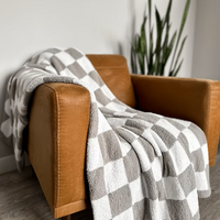 Checkered Plush Blanket