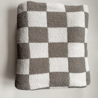 Checkered Plush Blanket