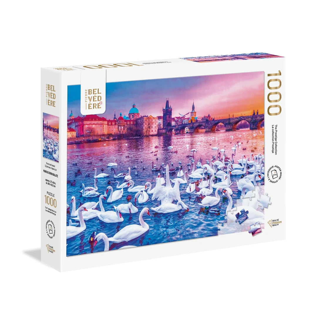 Swans at Sunset - 1000pc Puzzle
