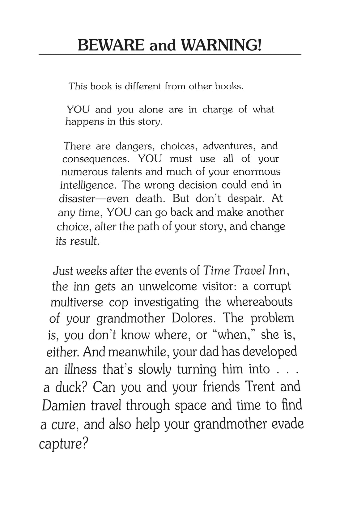 Choose Your Own Adventure Books - Larger Format (9-12yrs)