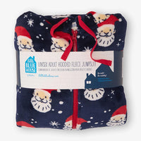 Santa Fleece Hooded Jumpsuit – Adult
