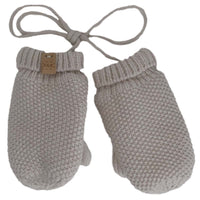 Soft Touch Knit Mitten with Cord