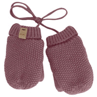 Soft Touch Knit Mitten with Cord