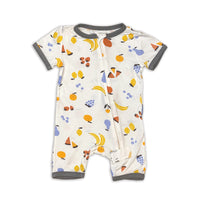 Bamboo Short Sleeve Zippy Romper