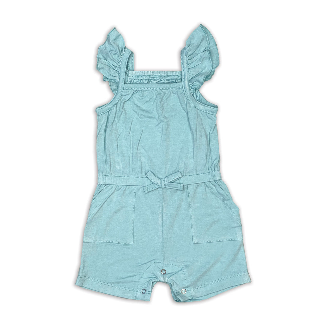 Bamboo Sleeveless Ruffle Romper