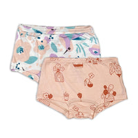 Bamboo Girls Boyshort Underwear - 2 Pack