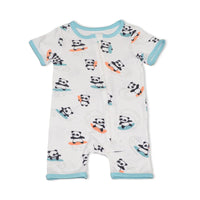 Bamboo Short Sleeve Zippy Romper