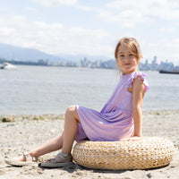 Bamboo Flutter Sleeve Dress with Bloomer