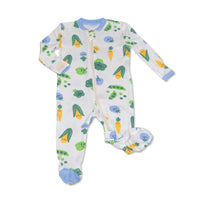 Bamboo Footed Sleeper - 2 Way Zipper