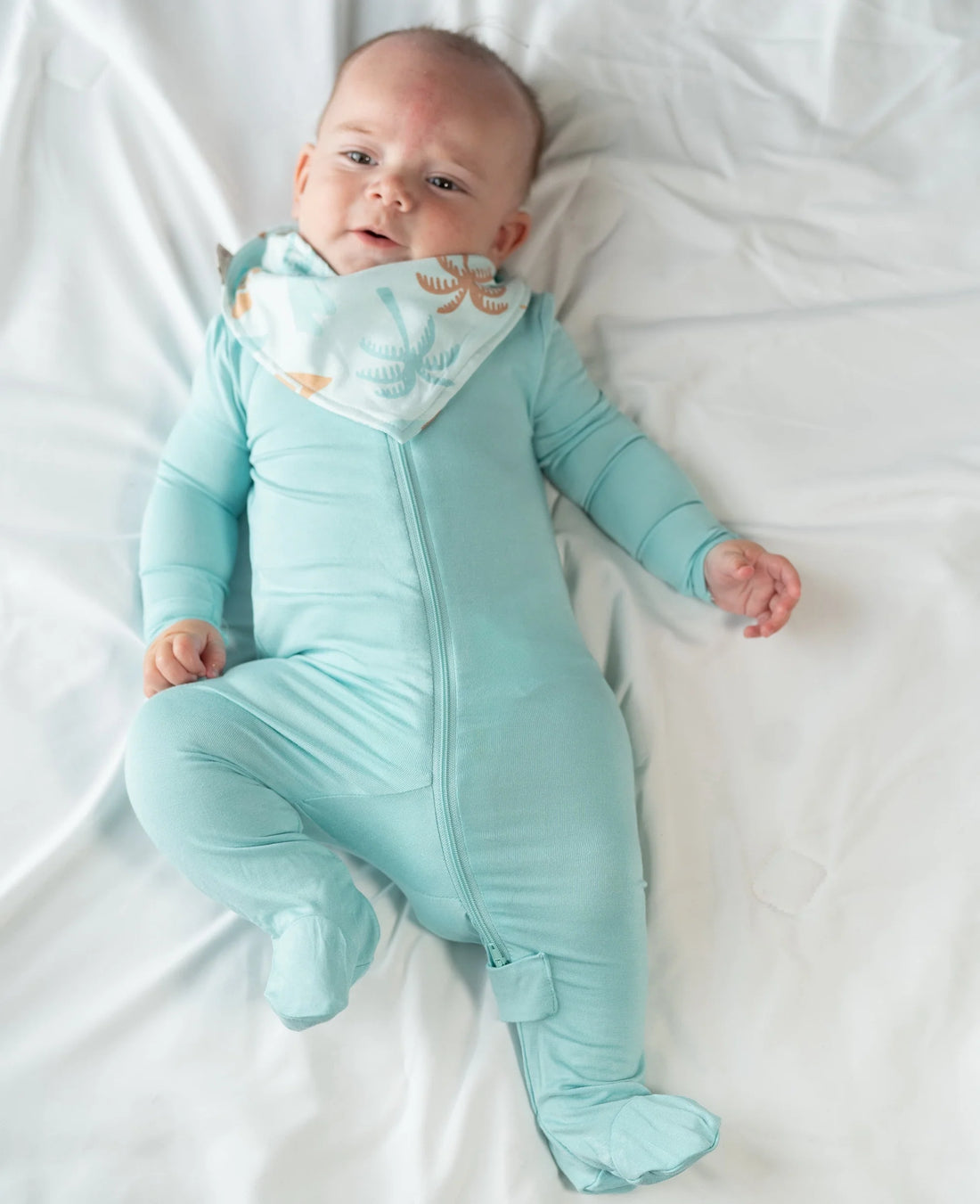 Bamboo Footed Sleeper - 2 Way Zipper