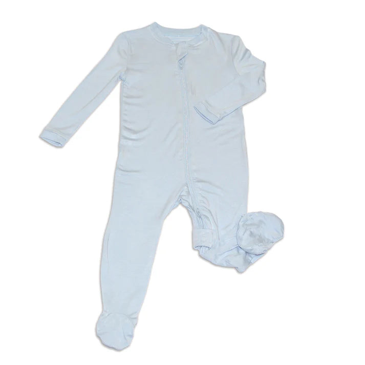 Bamboo Footed Sleeper - 2 Way Zipper