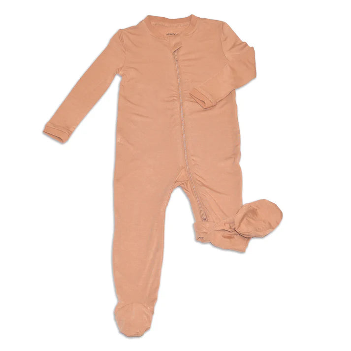 Bamboo Footed Sleeper - 2 Way Zipper