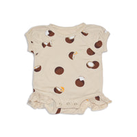 Bamboo Short Sleeve Ruffle Onesie