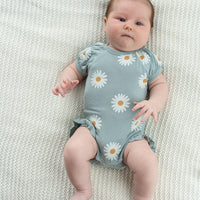 Bamboo Short Sleeve Ruffle Onesie