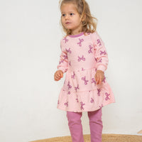 Bamboo Fleece Tiered Dress