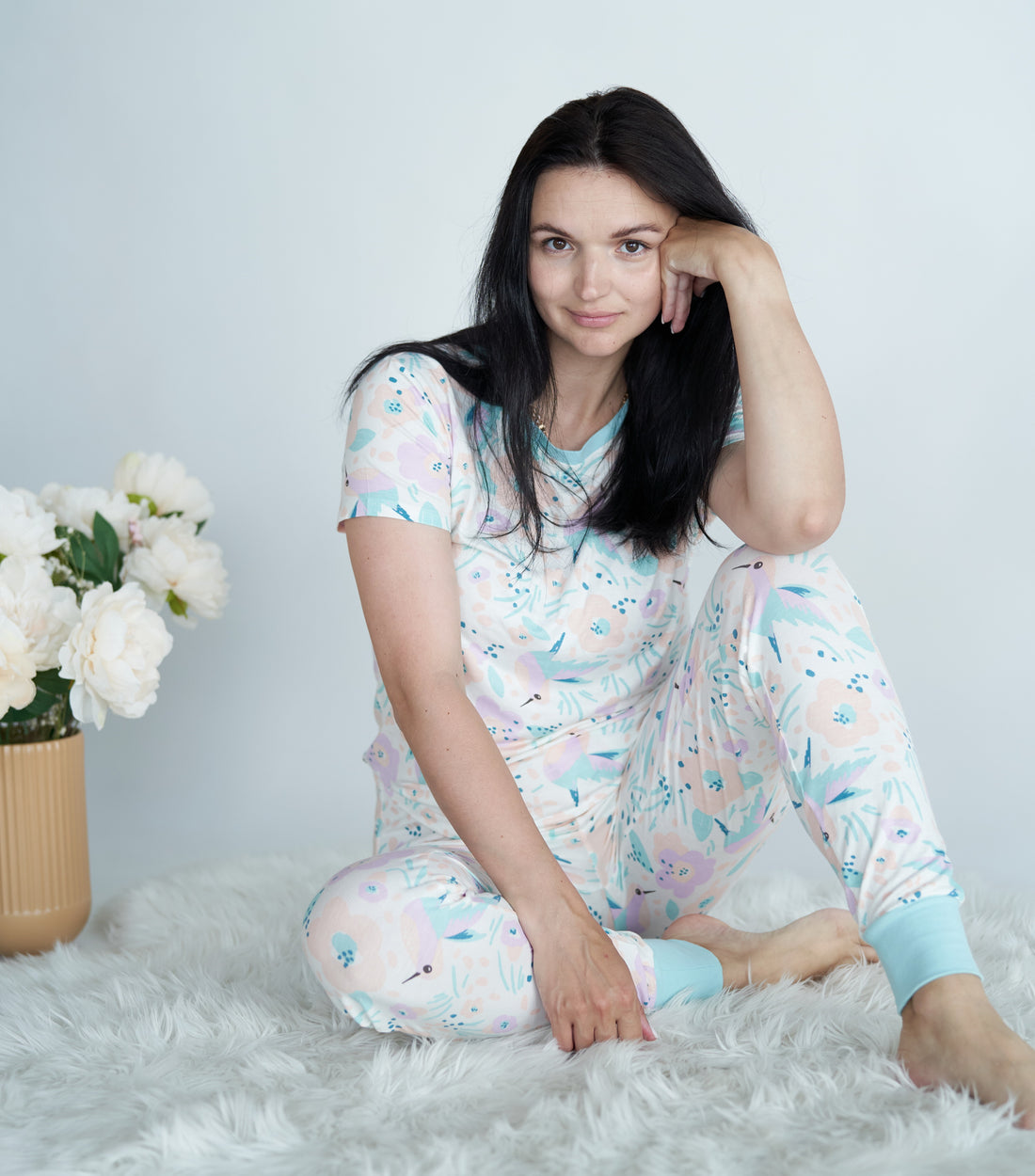 Women's Bamboo Short Sleeve Pajama Set