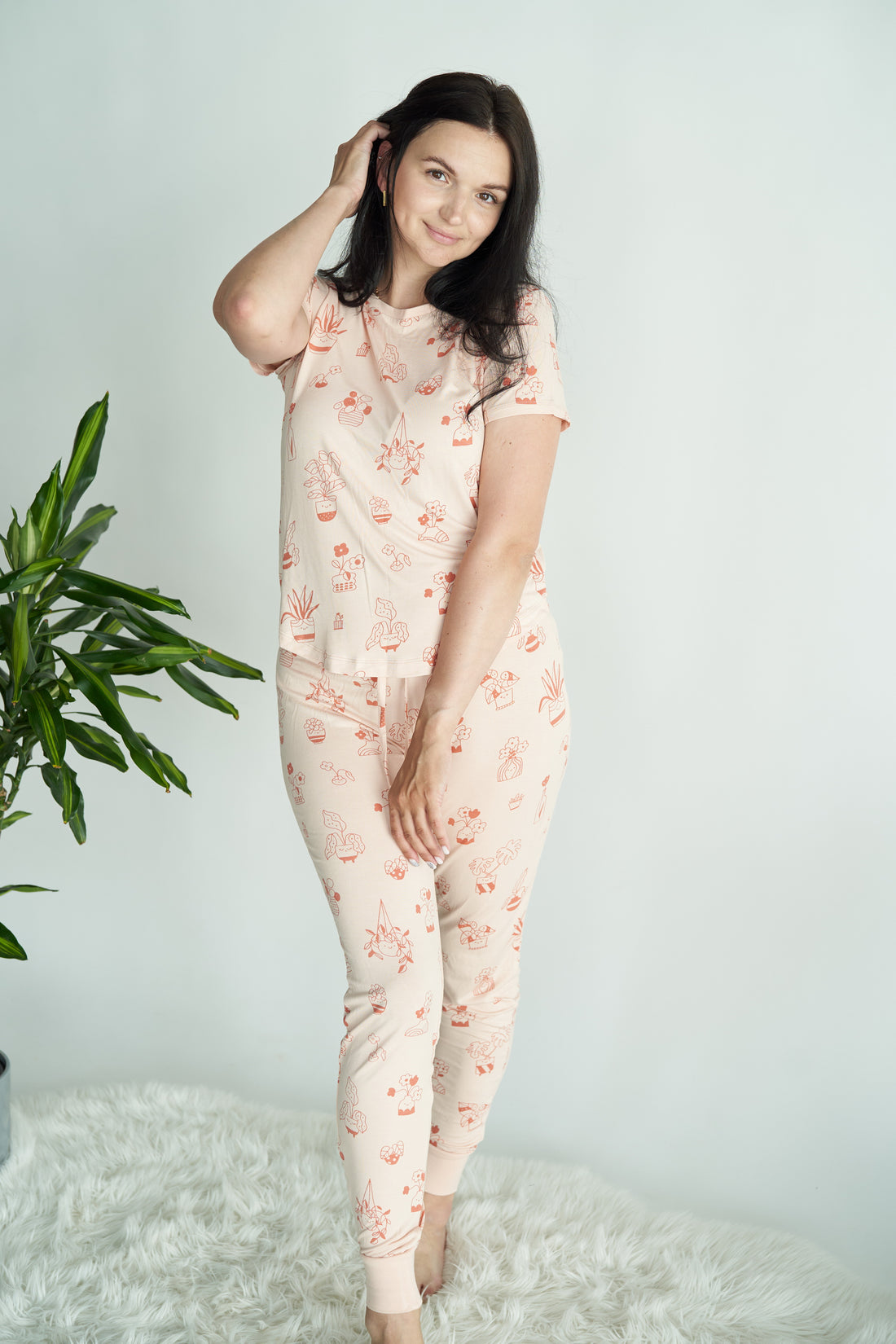 Women's Bamboo Short Sleeve Pajama Set