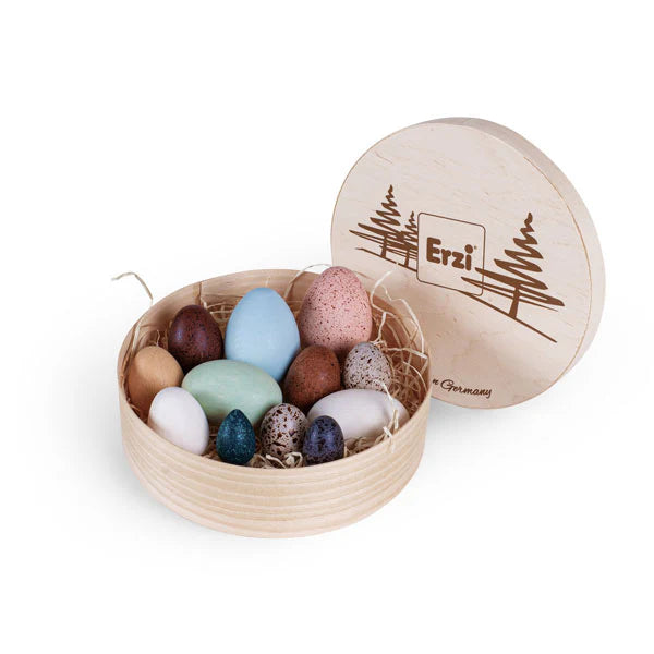 Set of Wooden Decorative Eggs