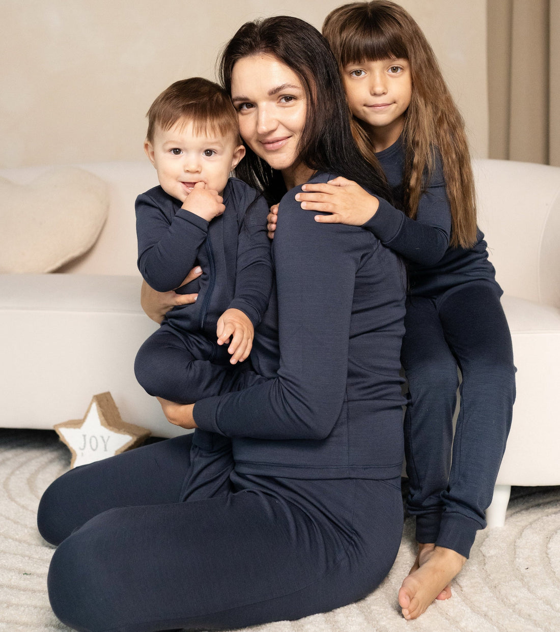 Women's Bamboo Wool Long Sleeve Pajama Set