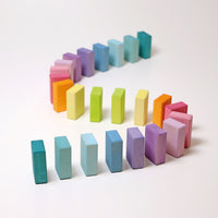 Wood Building Set Pastel Duo (40pcs)