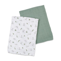 Cotton Muslin Swaddle Blankets - 2 pack