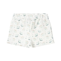 White Dandelion Print Shorts (12M-6Y)