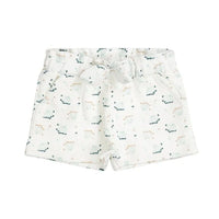 White Dandelion Print Shorts (12M-6Y)