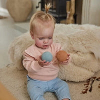 Baby Blue Jean Ruffle Pants
