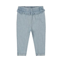 Baby Blue Jean Ruffle Pants