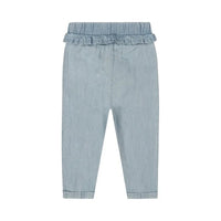 Baby Blue Jean Ruffle Pants