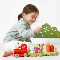 Wooden Farm Train