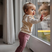 Girls Flared Trousers Ribbed Corduroy