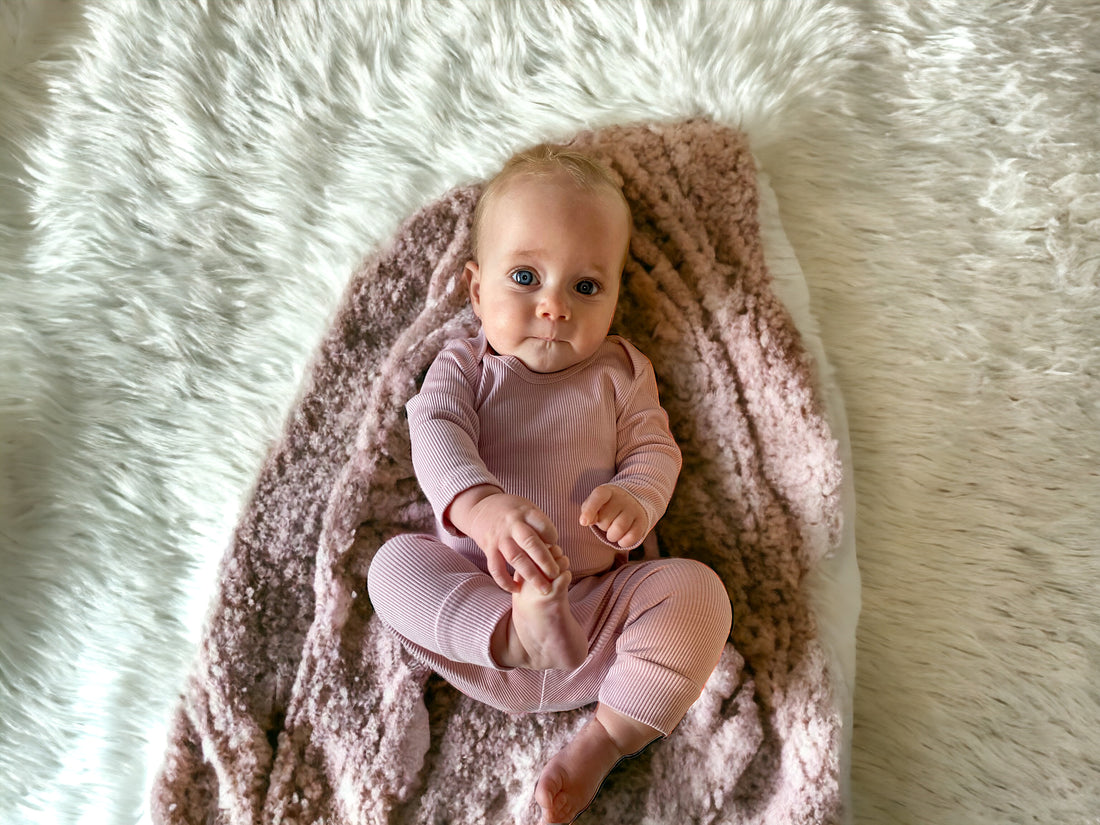 Ribbed Bamboo Two Piece Lounge Set