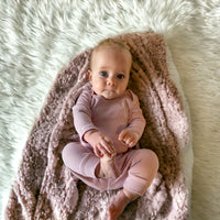 Ribbed Bamboo Two Piece Lounge Set