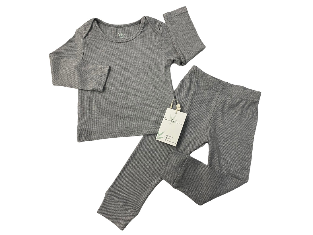 Ribbed Bamboo Two Piece Lounge Set