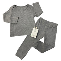 Ribbed Bamboo Two Piece Lounge Set